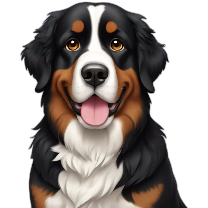 bernese mountain dog spring emoji