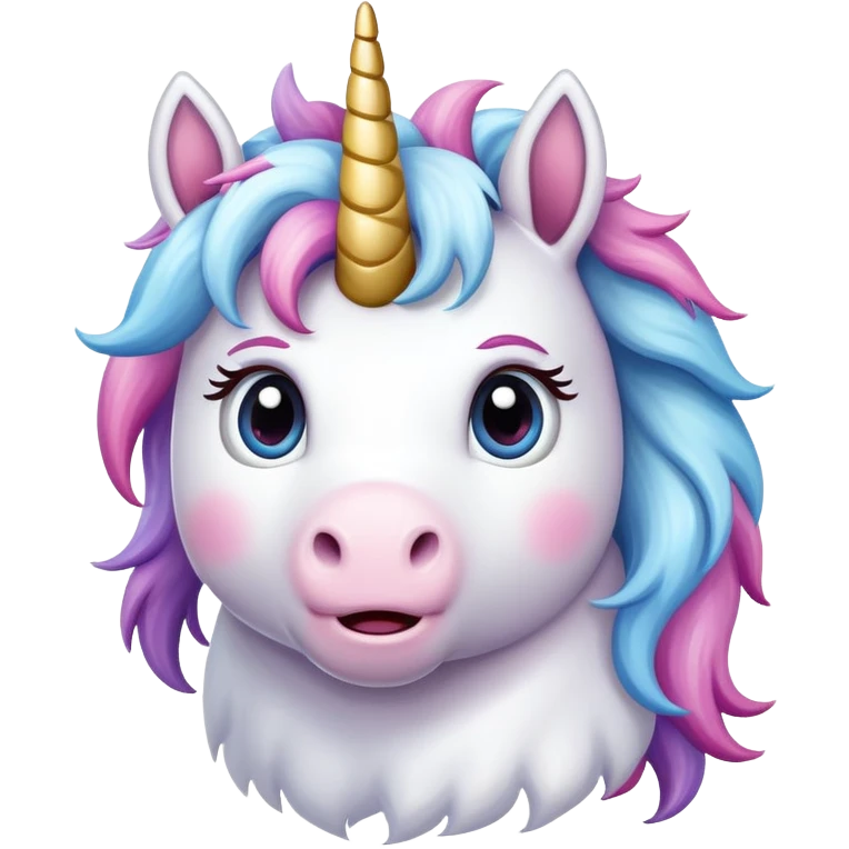 Confused unicorn emoji