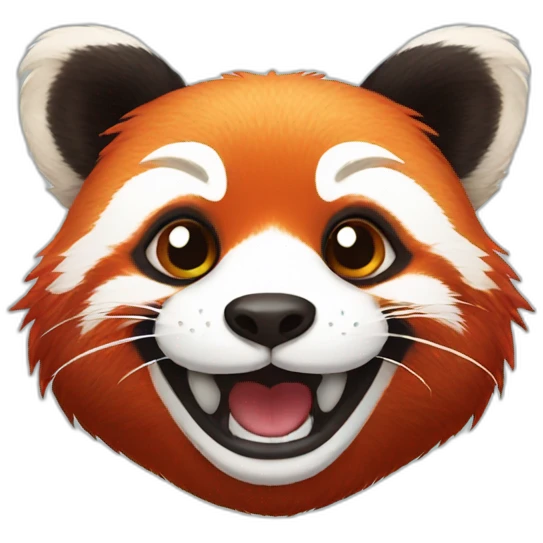 red panda happy emoji