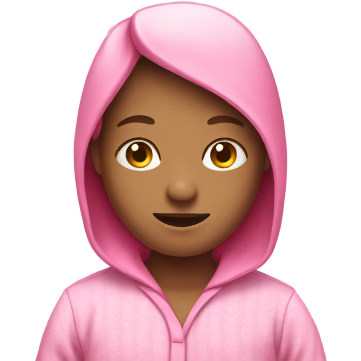 person in pink pajamas emoji