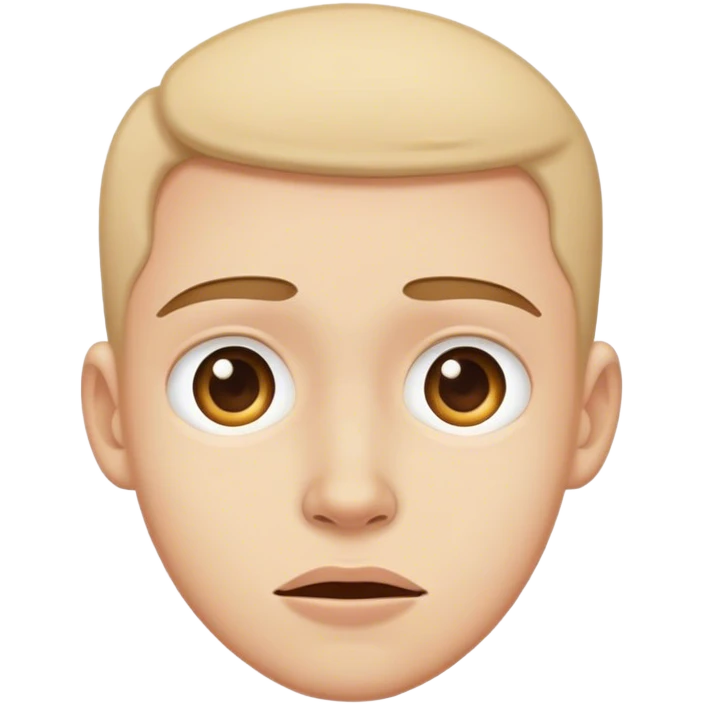 Awkward face emoji