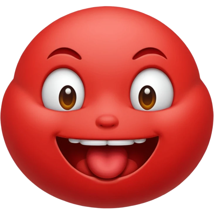 Balls in mouth emoji