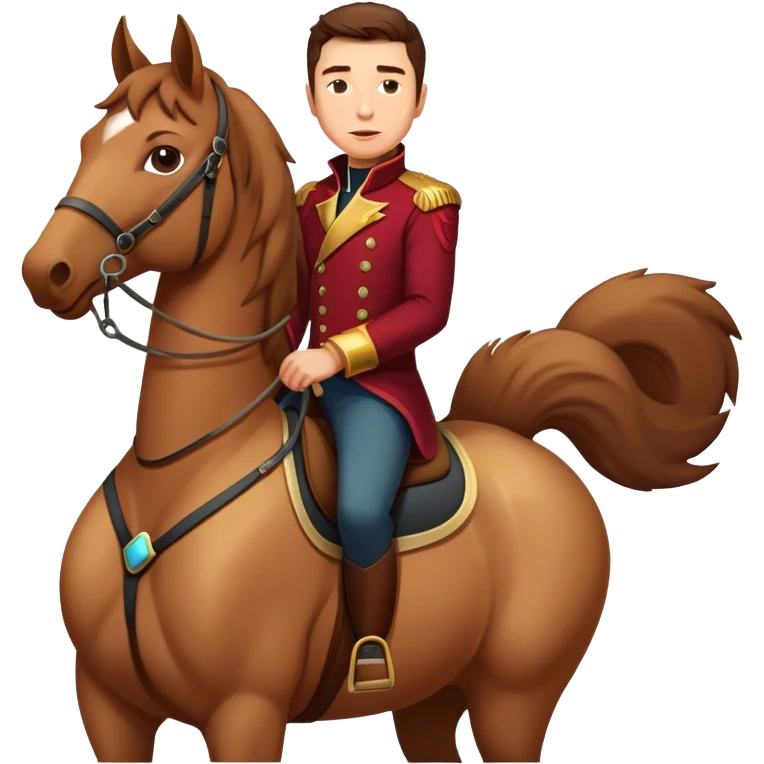 Elon on a horse emoji