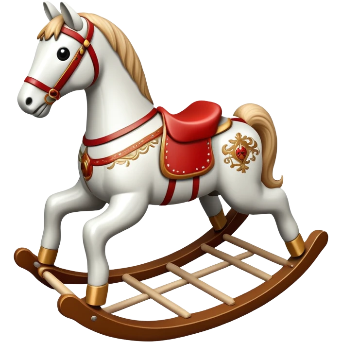 A rocking horse toy emoji