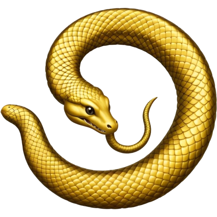 Ouroboros (snake eating its tail) emoji