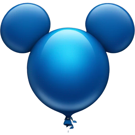 Micky Mouse ears blue balloon emoji
