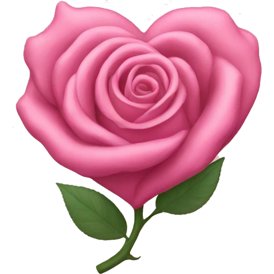 Rose pink heart emoji