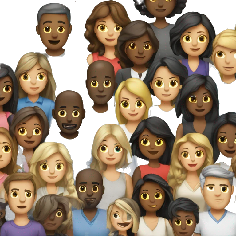 busy, group of people emoji