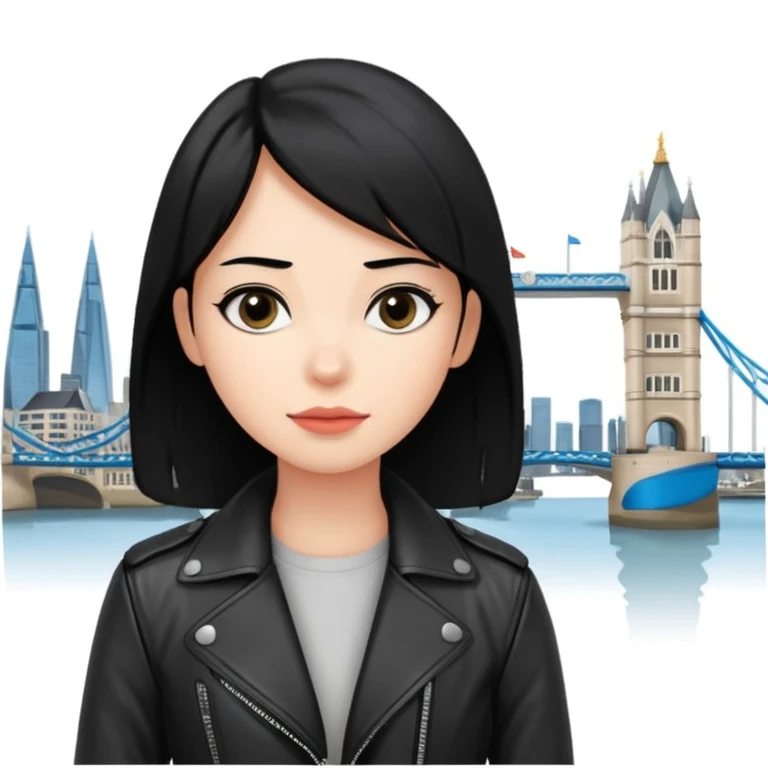 quelqu'un qui admire la vue depuis un point panoramique avec une ville avec des gratte ciel et Tower Bridge en contrebas. la personne est en hauteur et admire la vue depuis en haut
 emoji