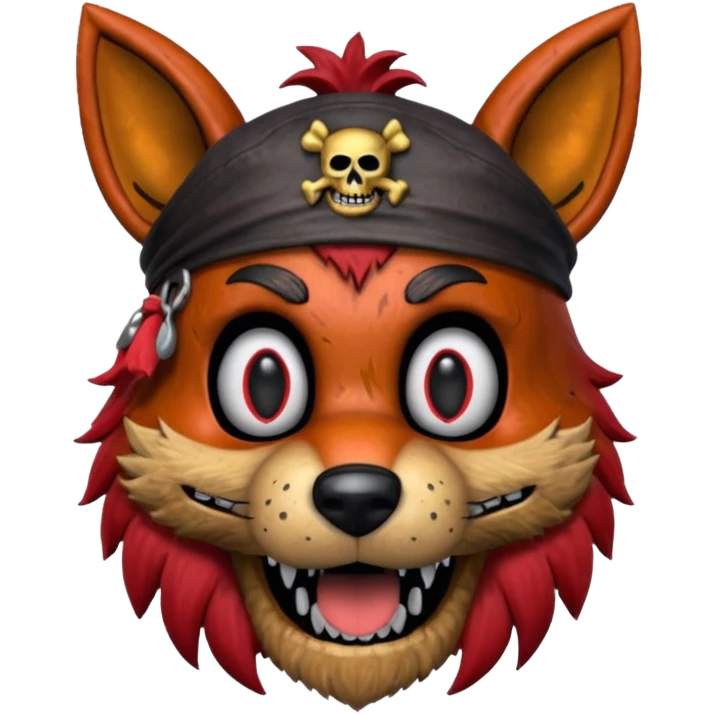 The head of Foxy of five nights at Freddy emoji