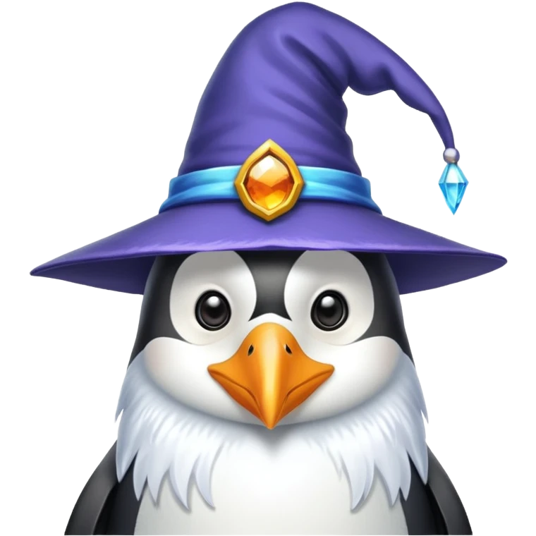 Penguin Wizard emoji