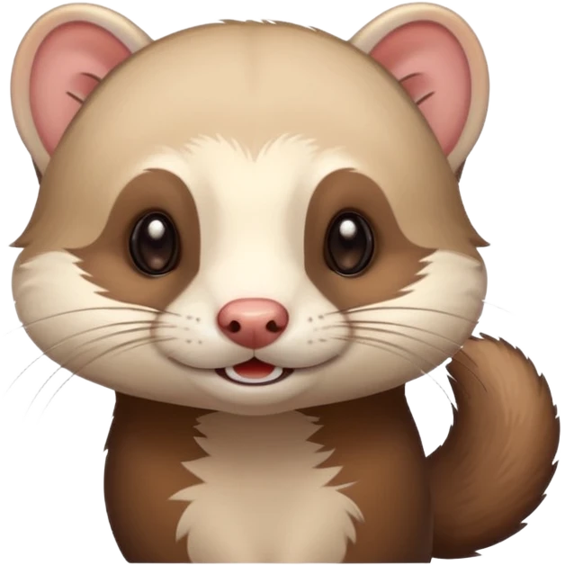 Ferret blinking  emoji