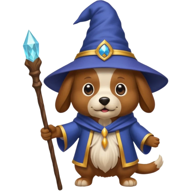 Dog wizard emoji