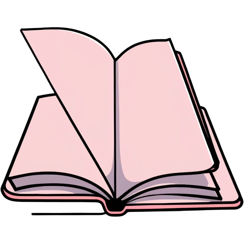 light pink book emoji