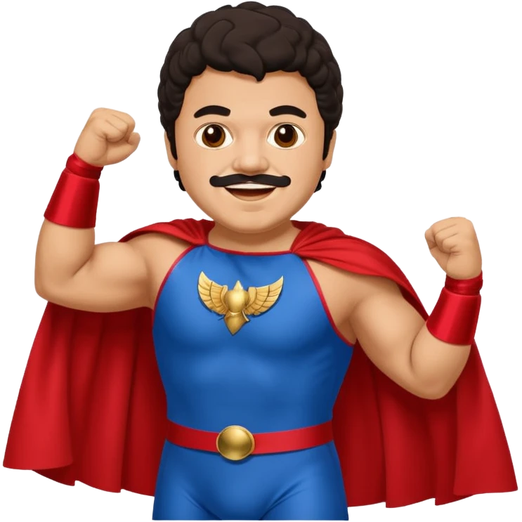 Create a Nacho Libre emoji for a teams chat but make it more original style to the movie emoji