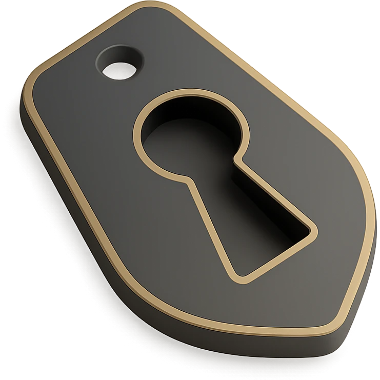 a keyhole, top view emoji