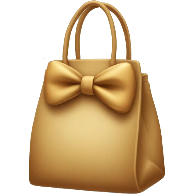 Bag with bow emoji