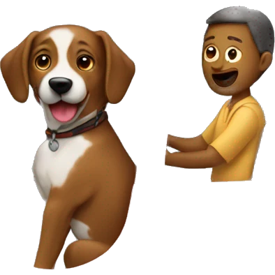 People driving dog emoji