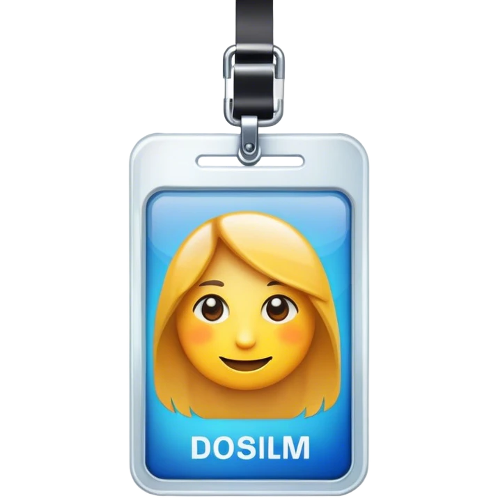 ID badge emoji