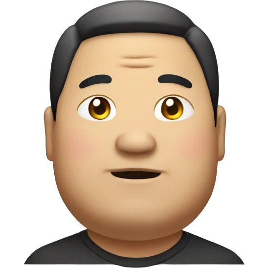 Fat asian man emoji