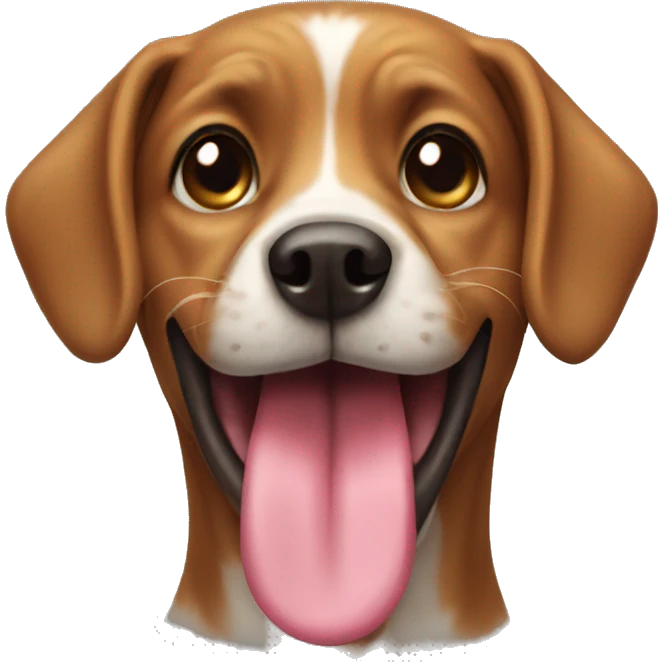 Dog with tongue  emoji
