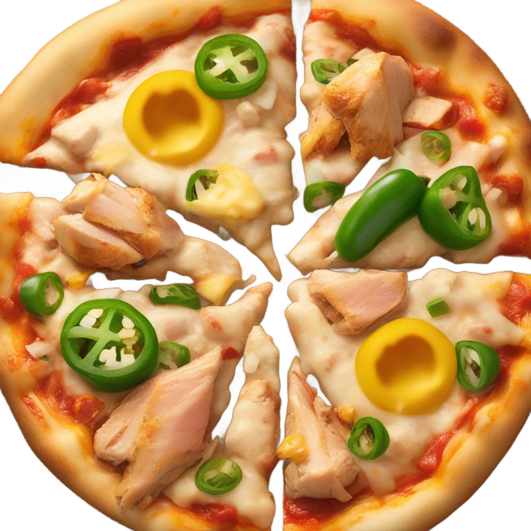 chicken pizza emoji