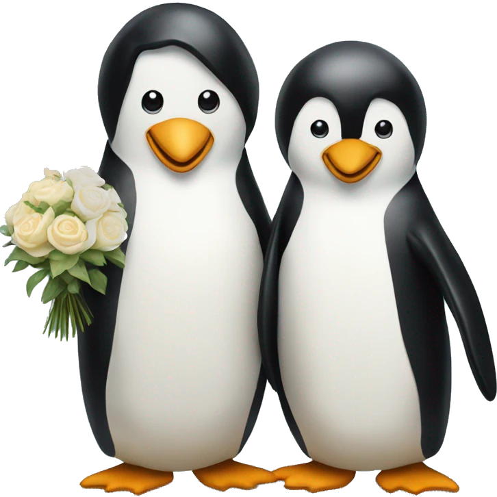 Penguins married emoji