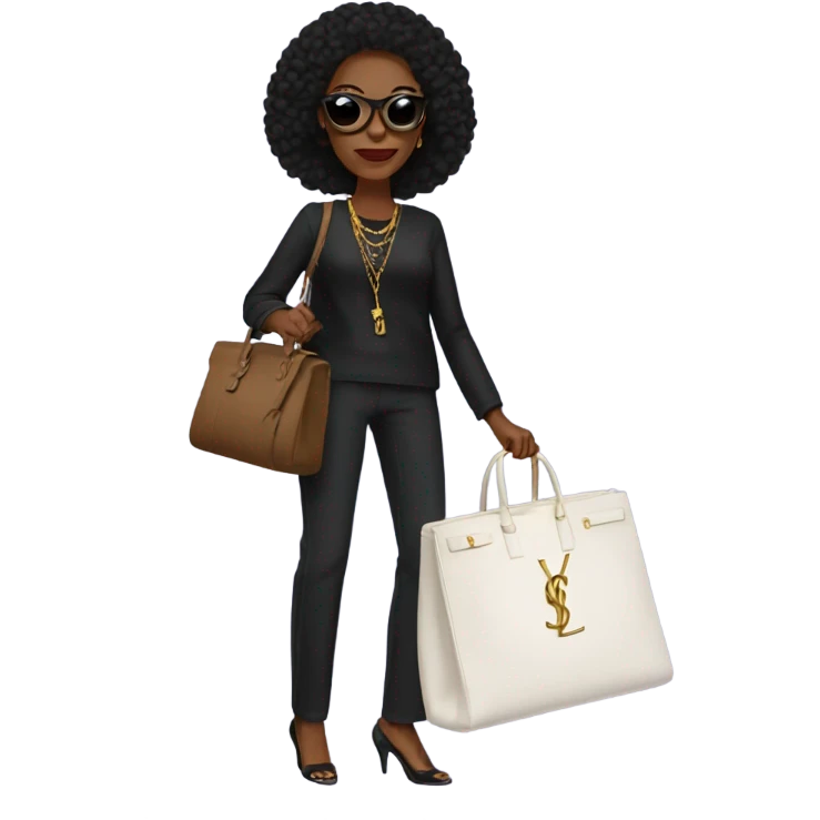 mom with ysl bag emoji