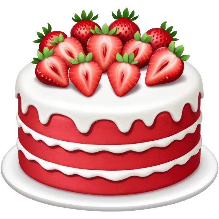 a strawberry cake emoji