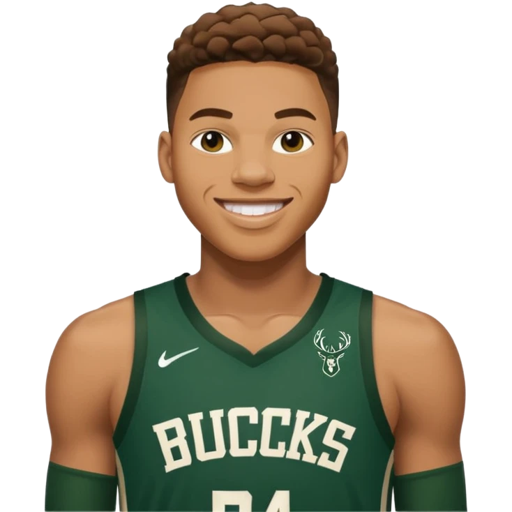 giannis smiling Bucks emoji