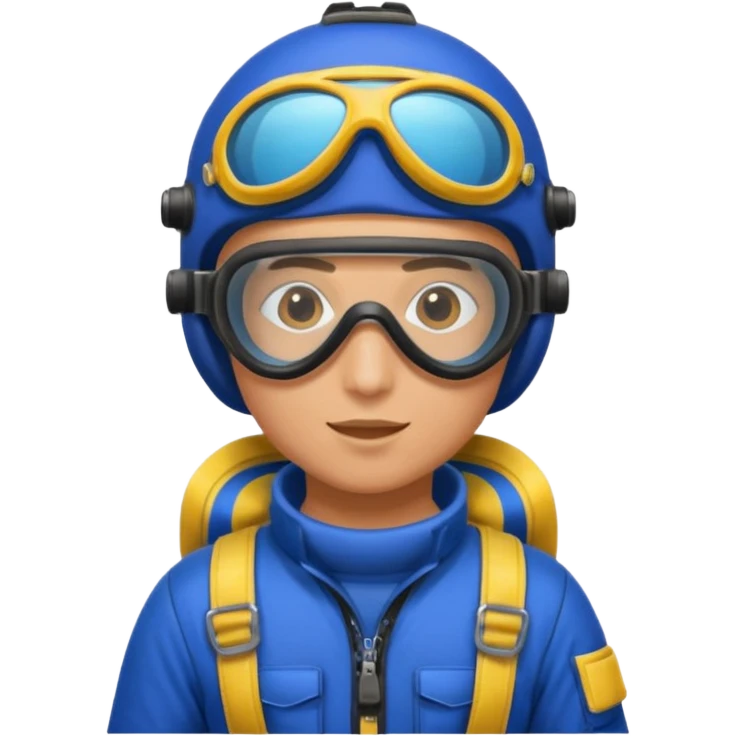 parachute diver emoji