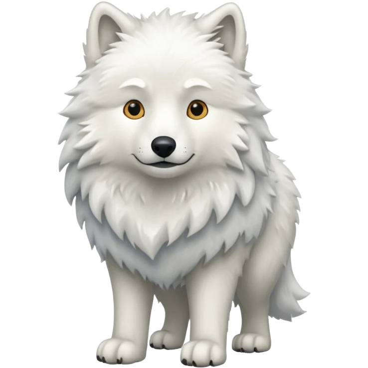 White wolf emoji emoji