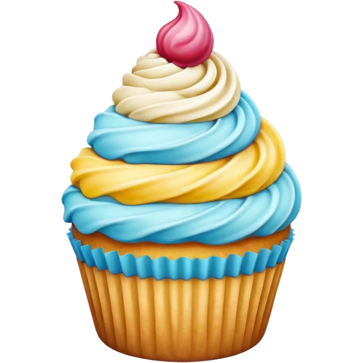 Cupcake de sorvete emoji