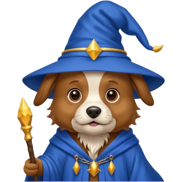 Dog wizard emoji