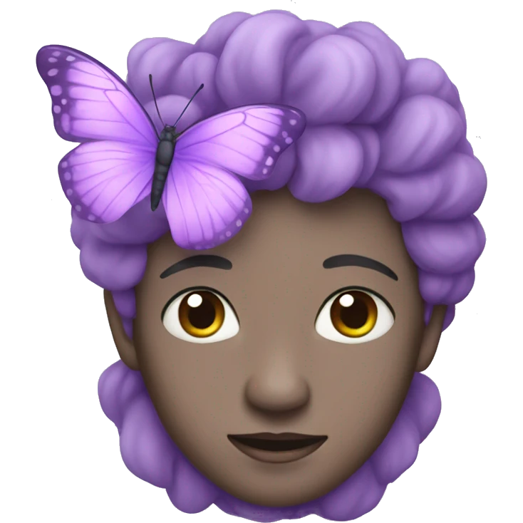 lilac butterfly  emoji
