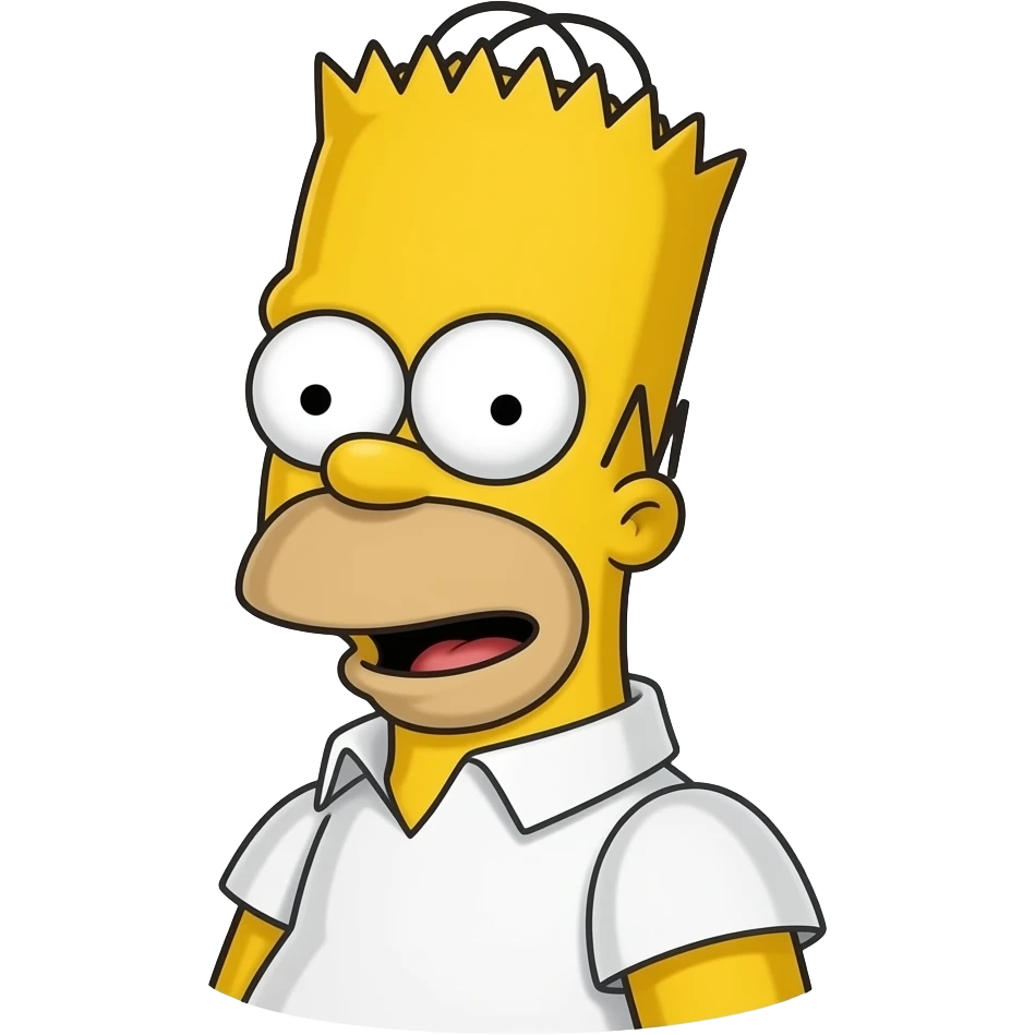 The Simpson Show: Bart Simpson emoji