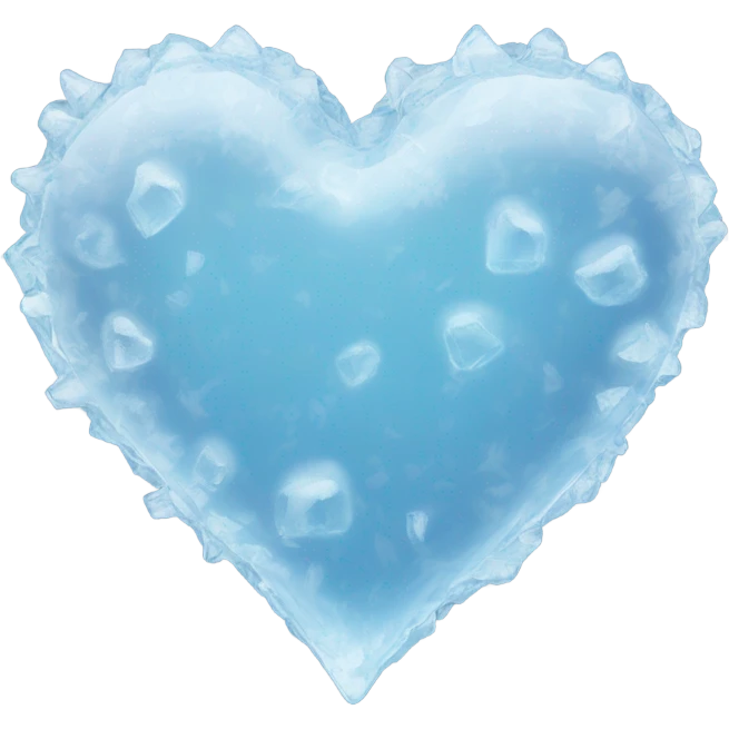Ice heart emoji