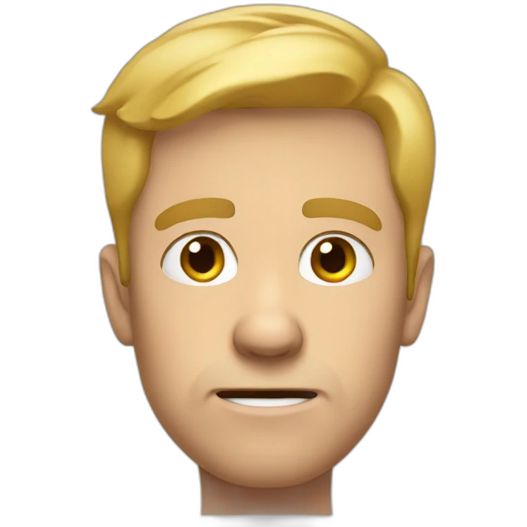 confused white man emoji