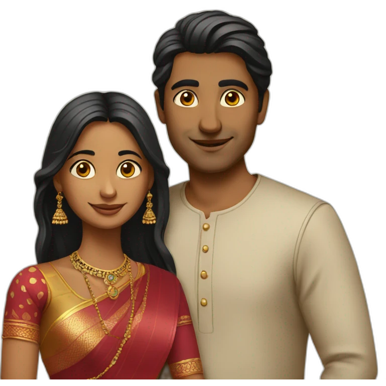Indian couple emoji