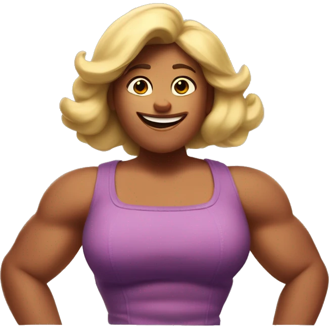 'Disney Pixar movie style poster'' muscular gargantuan extremely muscular massive giant female woman emoji