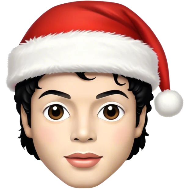 michael jackson wearing a santa hat emoji