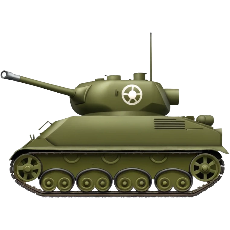 T-34 tank, side view, no symbols emoji