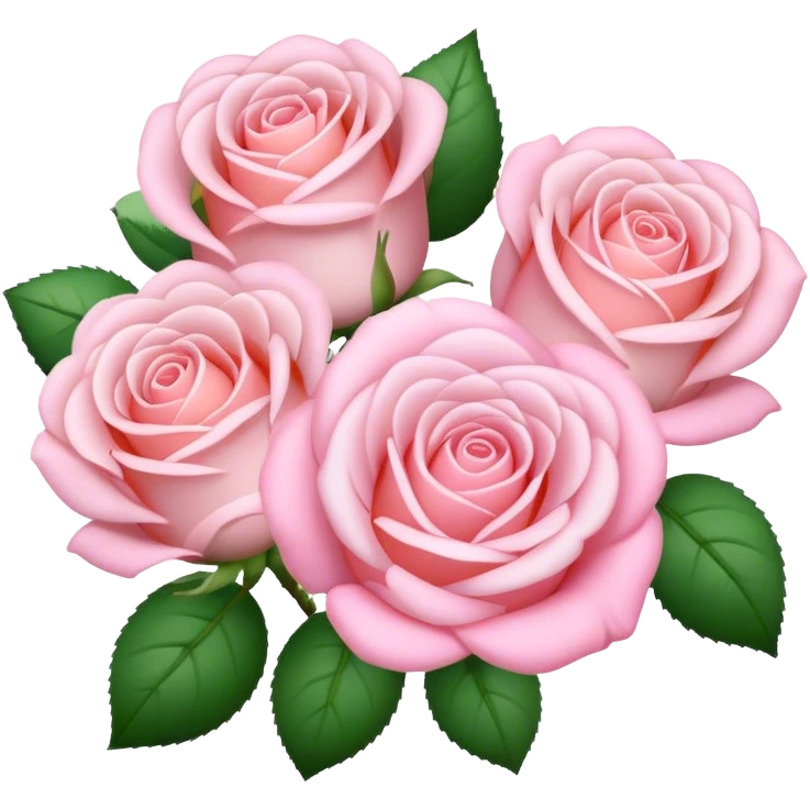 Pastel roses emoji