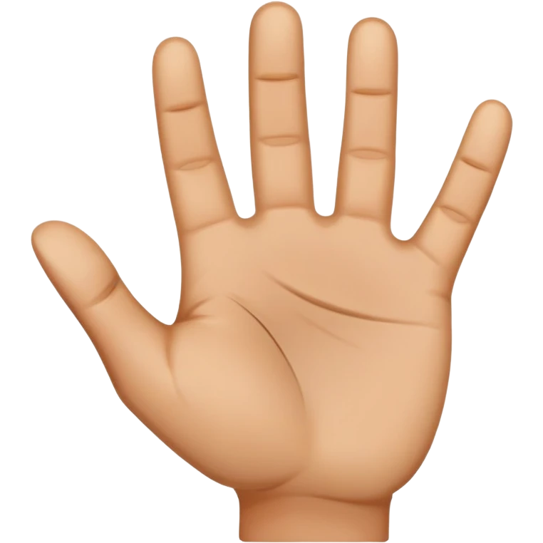 stop hand gesture with palm facing forward emoji