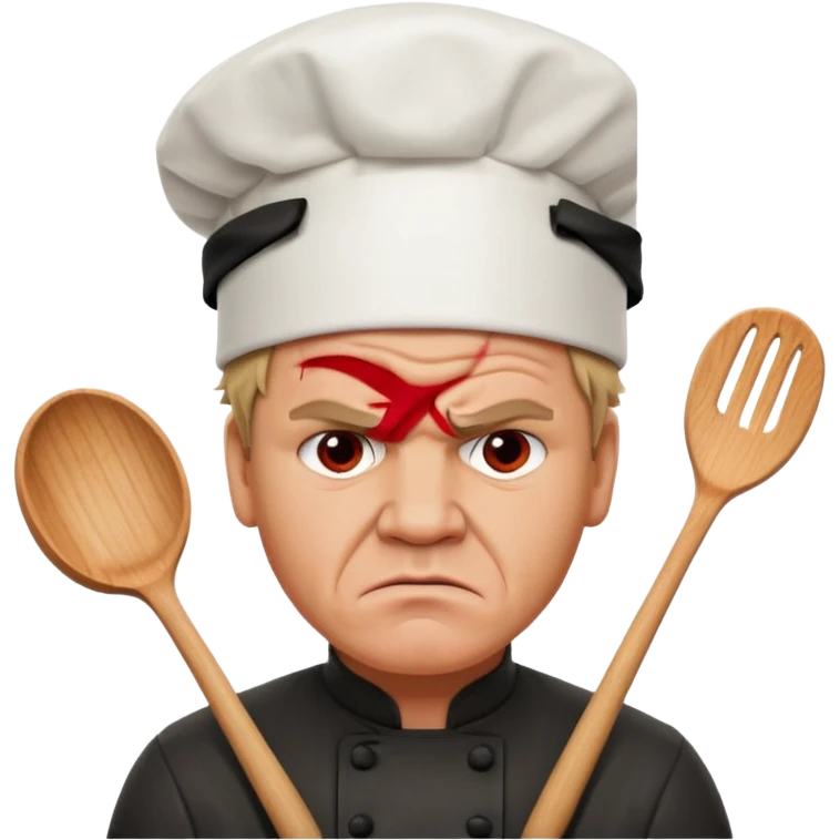 Gordon Ramsay angry with chef hat emoji