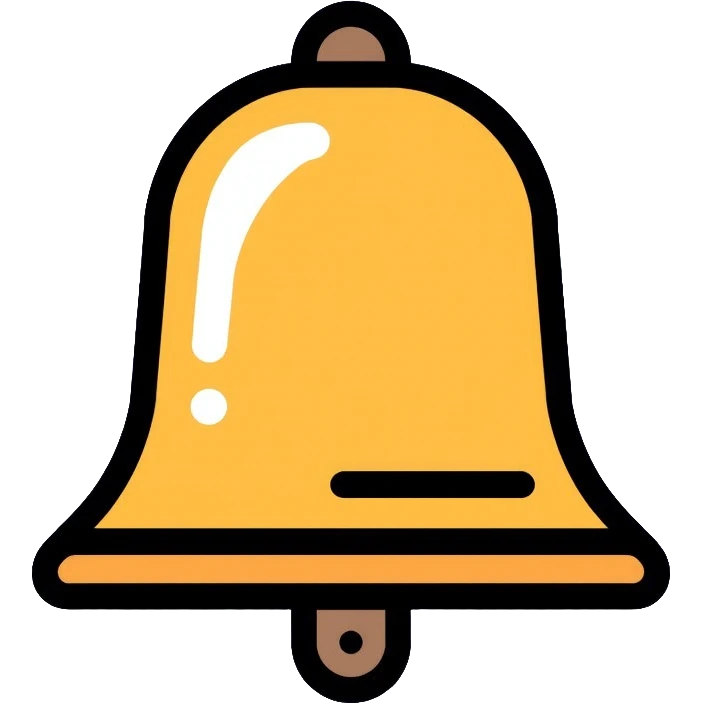 a bell emoji