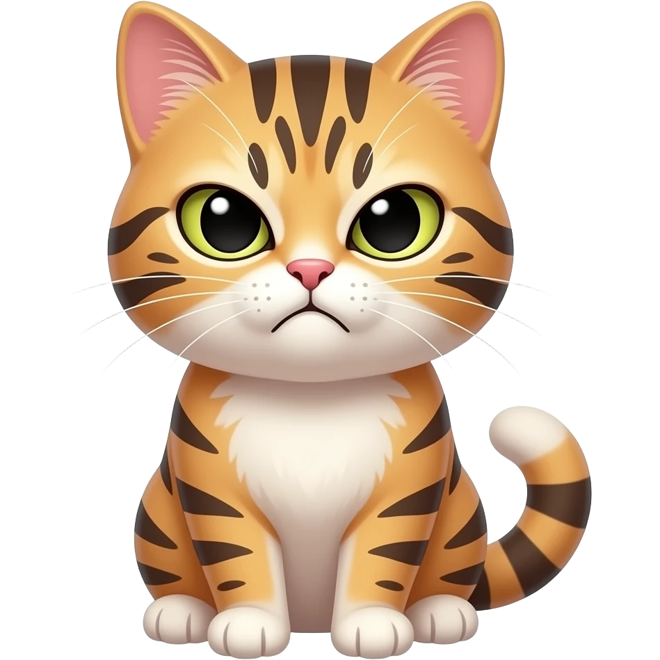 angry cute cat emoji