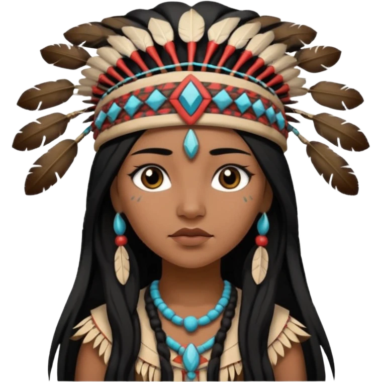 Native American girl emoji