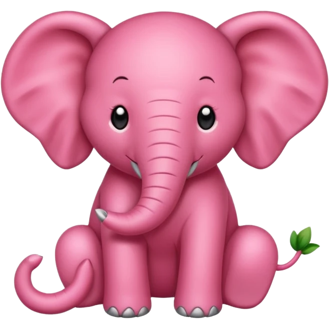 Strawberry elephant emoji