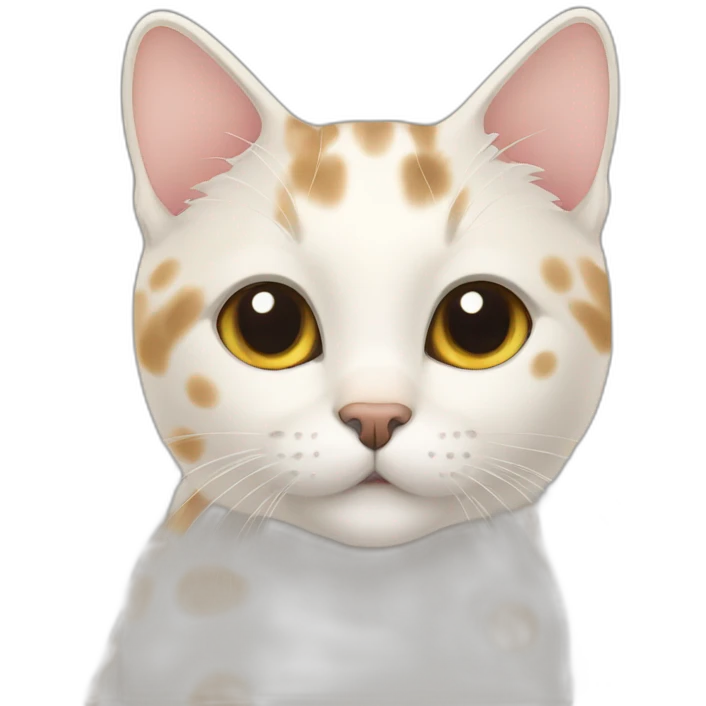 English short hair cat with color point pattern emoji